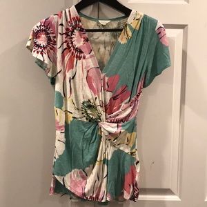 Anthropologie (Deletta) floral blouse size small